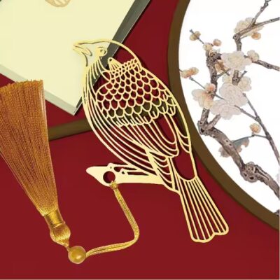 Cute brass metal bookmark with creative gift design