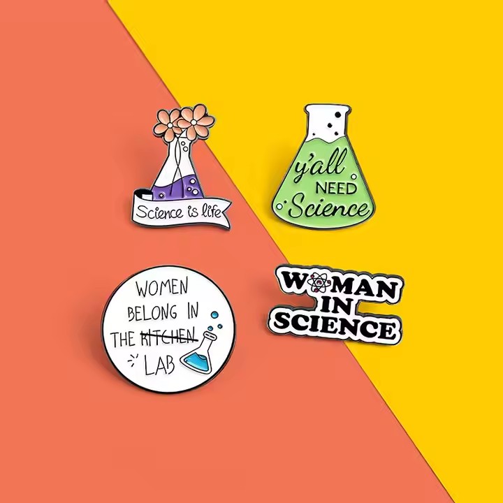 Best-selling stylish alphabet enamel metal pin with vibrant colors
