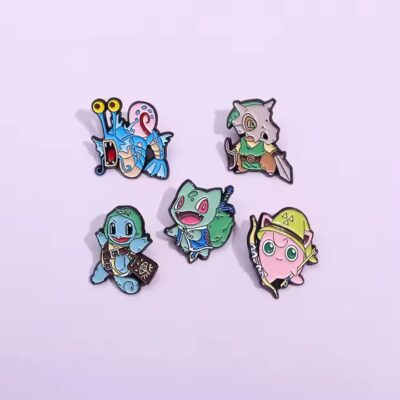 Direct supply anime cartoon metal pin with colorful design and durable finish