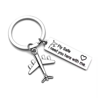 Remove Before Flight Metal Keychain for Aviation Gifts