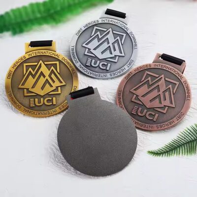 Custom 3D Embossed Metal Medal for Sports Competitions