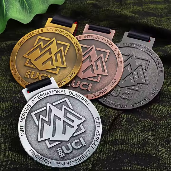Custom 3D Embossed Metal Medal for Sports Competitions