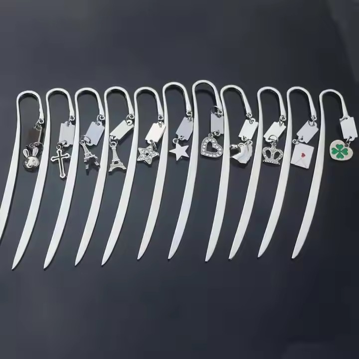 Blank customizable metal bookmarks for engraving and corporate gifting