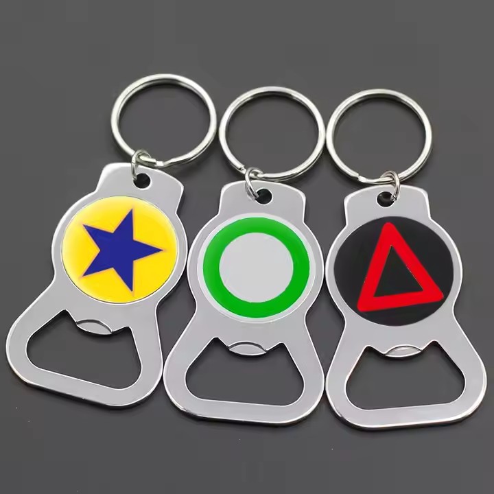 Custom Metal Keychain Bottle Opener with Logo for Everyday and Promotional Use