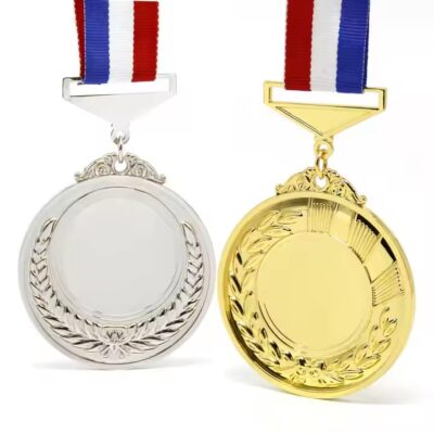 Classic Custom Marathon Medal with Ribbon for Running Events