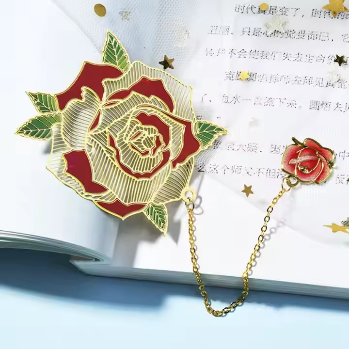 Creative fancy gift metal bookmark with artistic design and high-quality finish