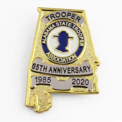 Personalized 3D Souvenir Metal Badge with Custom Design