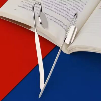 Luxurious 3D gold brass metal bookmarks with custom engraved patterns