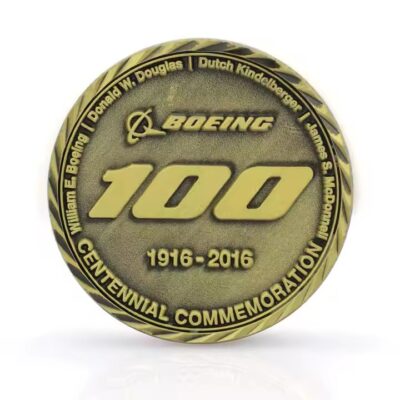 Antique bronze commemorative metal coins with custom design