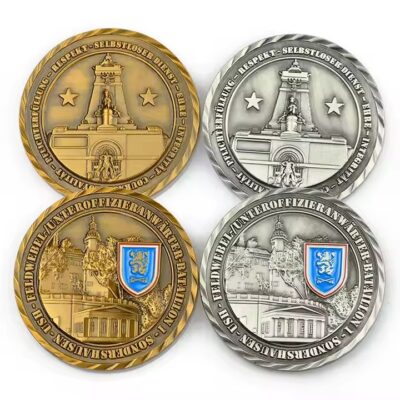 Blank brass metal coins for custom engraving or stamping