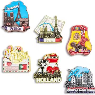 Blank custom design metal fridge magnet ready for personalization