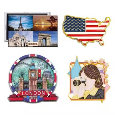 Blank custom design metal fridge magnet ready for personalization