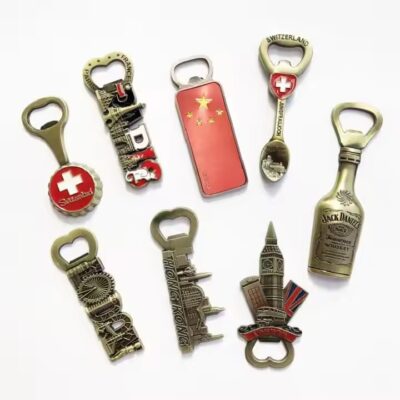 Custom 3D logo metal fridge magnet for promotional gifts