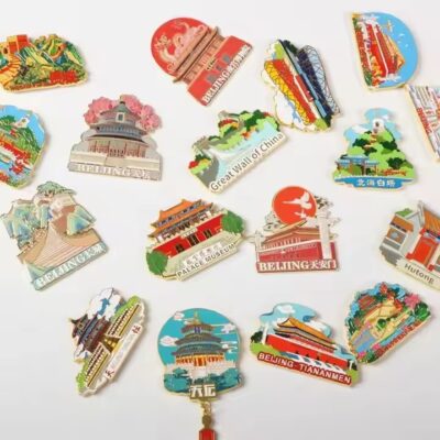 Custom 3D logo metal fridge magnet for promotional gifts