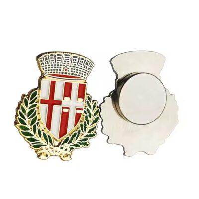 High-Quality Custom Metal Badge with Polished Gold Finish
