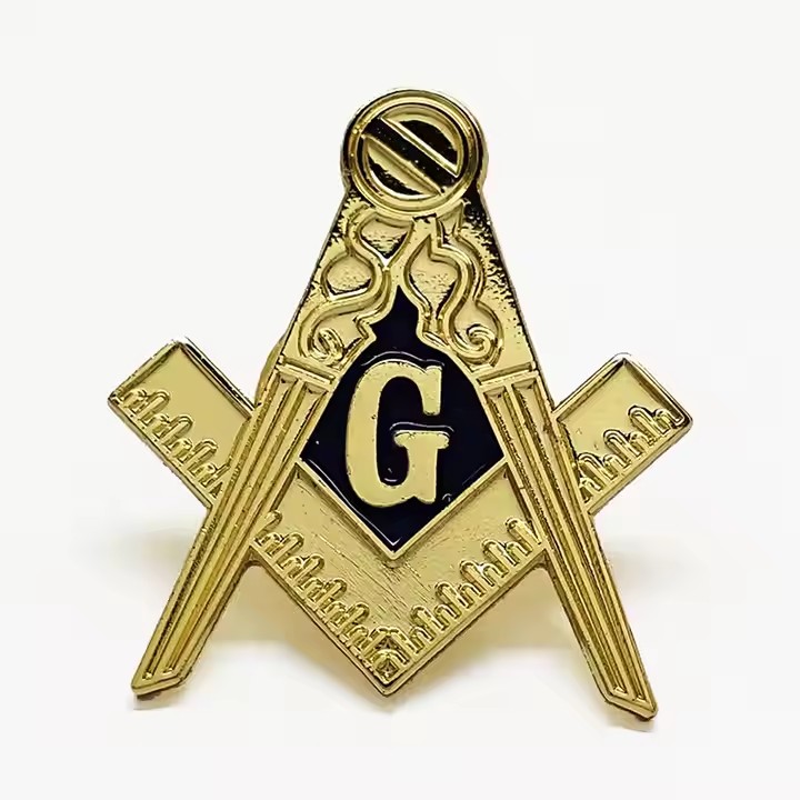 Custom enamel lapel pin with logo – durable metal badge for branding