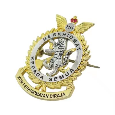 Custom enamel lapel pin with logo – durable metal badge for branding