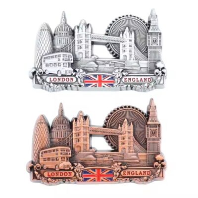 Best-selling London 3D metal fridge magnet featuring iconic landmarks