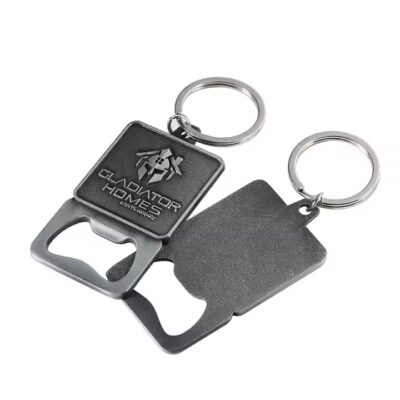 Best-selling metal keychain bottle opener with engraved logo