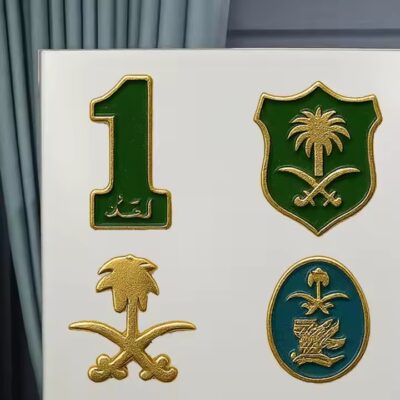 Saudi Arabia souvenir metal fridge magnet with detailed design