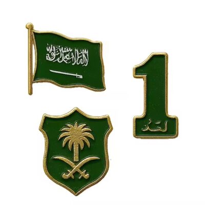 Saudi Arabia souvenir metal fridge magnet with detailed design