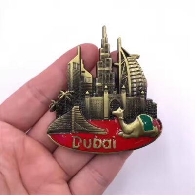Personalized travel souvenir metal fridge magnet for home decoration
