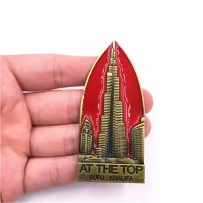 Personalized travel souvenir metal fridge magnet for home decoration