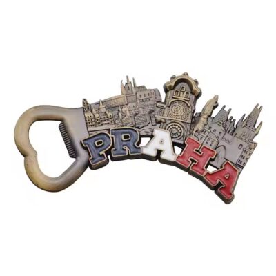 Best-selling travel souvenir metal fridge magnet with custom landmark design