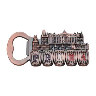Best-selling travel souvenir metal fridge magnet with custom landmark design
