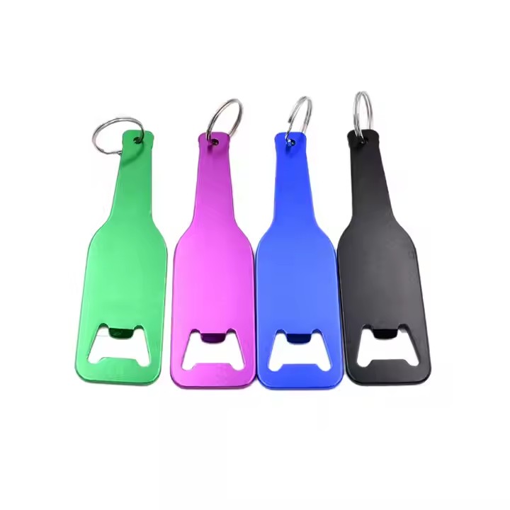 Multi-color promotional metal bottle openers in bulk