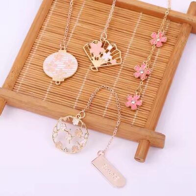 Custom cute personalized metal bookmark with unique design and vibrant colors