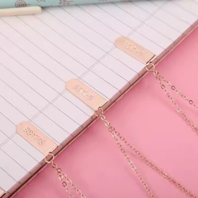 Custom cute personalized metal bookmark with unique design and vibrant colors