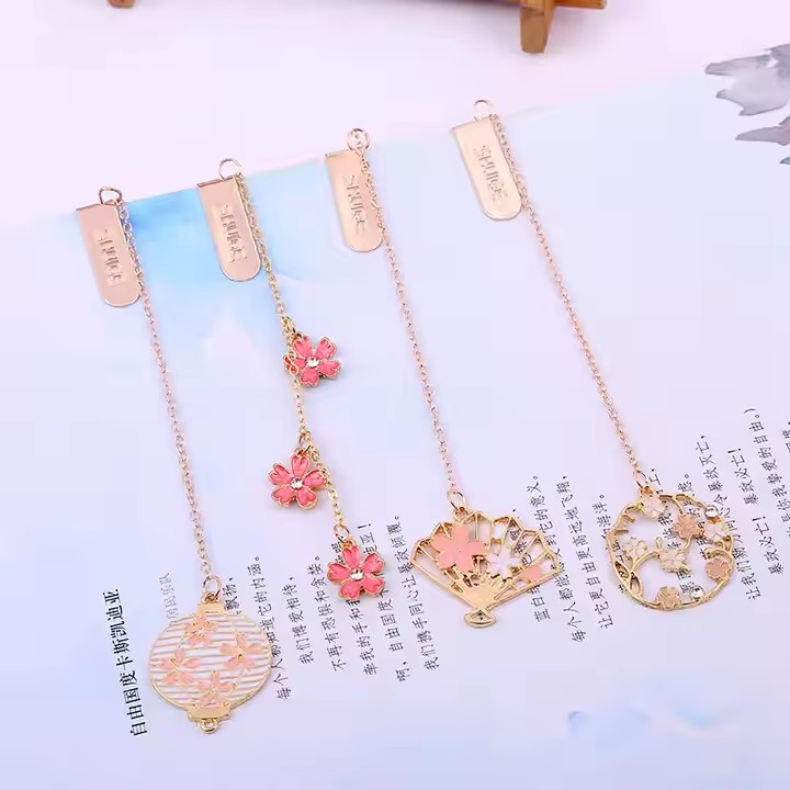 Custom cute personalized metal bookmark with unique design and vibrant colors