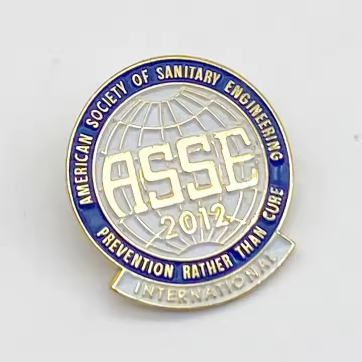 High-quality custom enamel metal pin with vibrant colors and durable finish