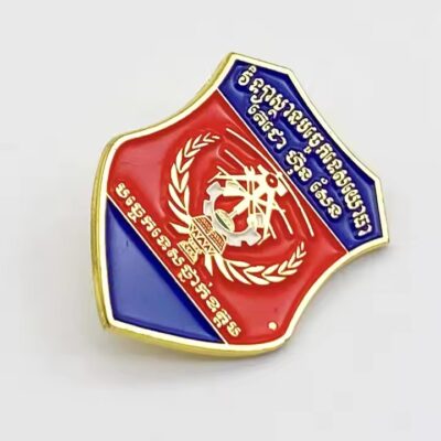 High-quality custom enamel metal pin with vibrant colors and durable finish