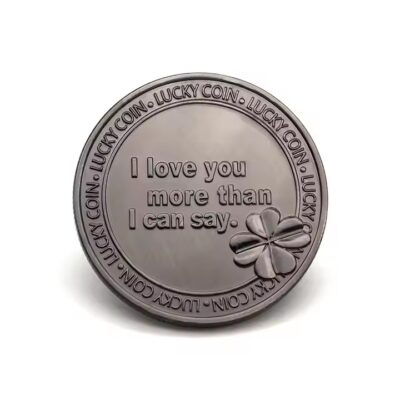 Engraved collectible metal souvenir coin