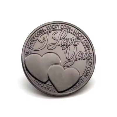 Engraved collectible metal souvenir coin