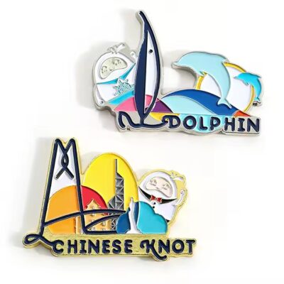 Best-selling city-themed magnetic metal refrigerator magnets with vibrant designs