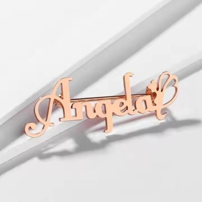 Stainless steel business gift metal lapel pin with custom logo