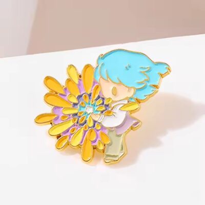Fashion garment metal lapel pin with custom design