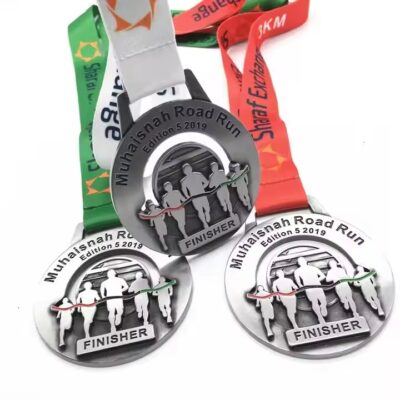 Blank Gold Silver Bronze Cycling Medal for Custom Engraving