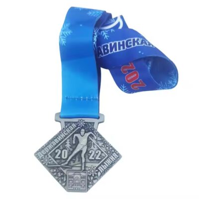 Premium Marathon Sports Metal Medal with Custom Design