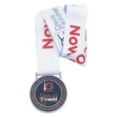 Premium Marathon Sports Metal Medal with Custom Design