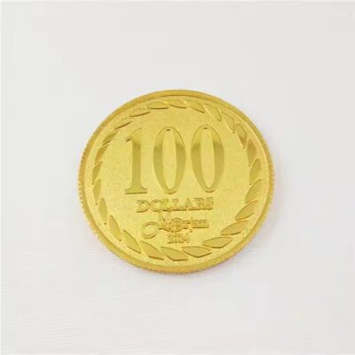 Double-sided brass custom metal coin for promotional and collectible use