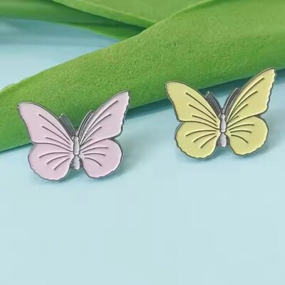 Cute custom hard and soft enamel lapel pin