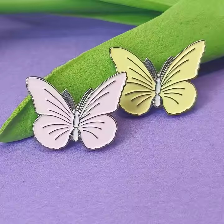 Cute custom hard and soft enamel lapel pin