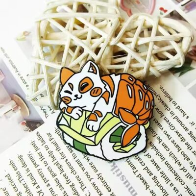 Cute custom hard and soft enamel lapel pin