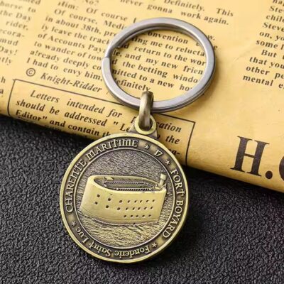 Direct Factory Bronze Metal Keychain