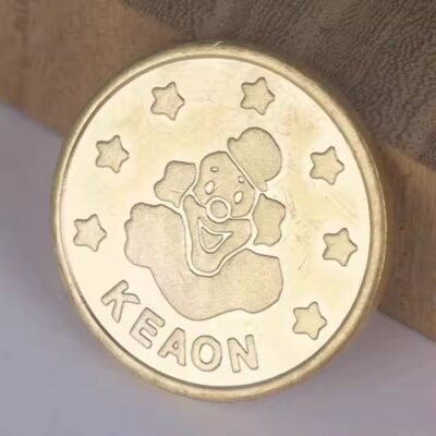 Custom wholesale metal game tokens with engraved design