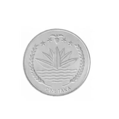 Custom stainless steel metal coin with brushed finish
